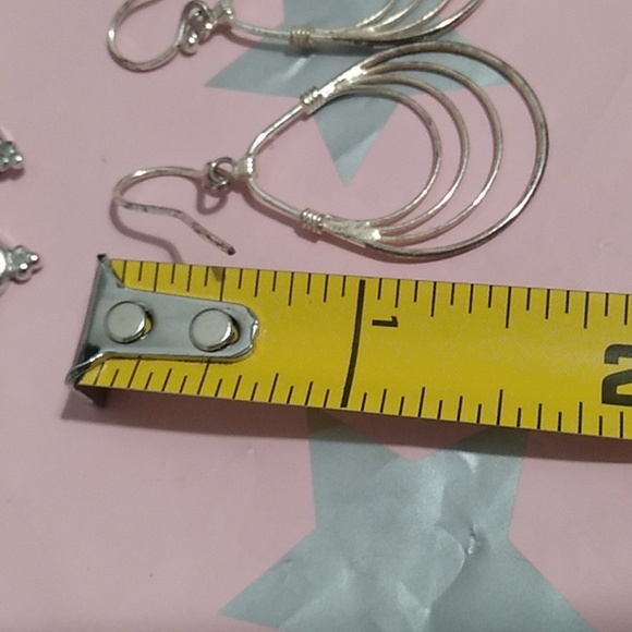 Onyx & Sterling Silver Earring Bundle 2 Pair Bundle - Picture 8 of 9